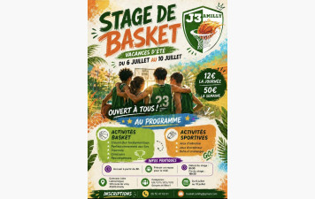 Stage de basket - Vacances d'été