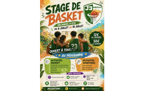 Stage de basket - Vacances d'été