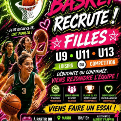 Recrutement Basket Féminin : Rejoins la famille J3 Amilly !